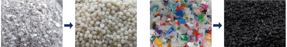 PP HDPE PS硬质瓶片造粒机